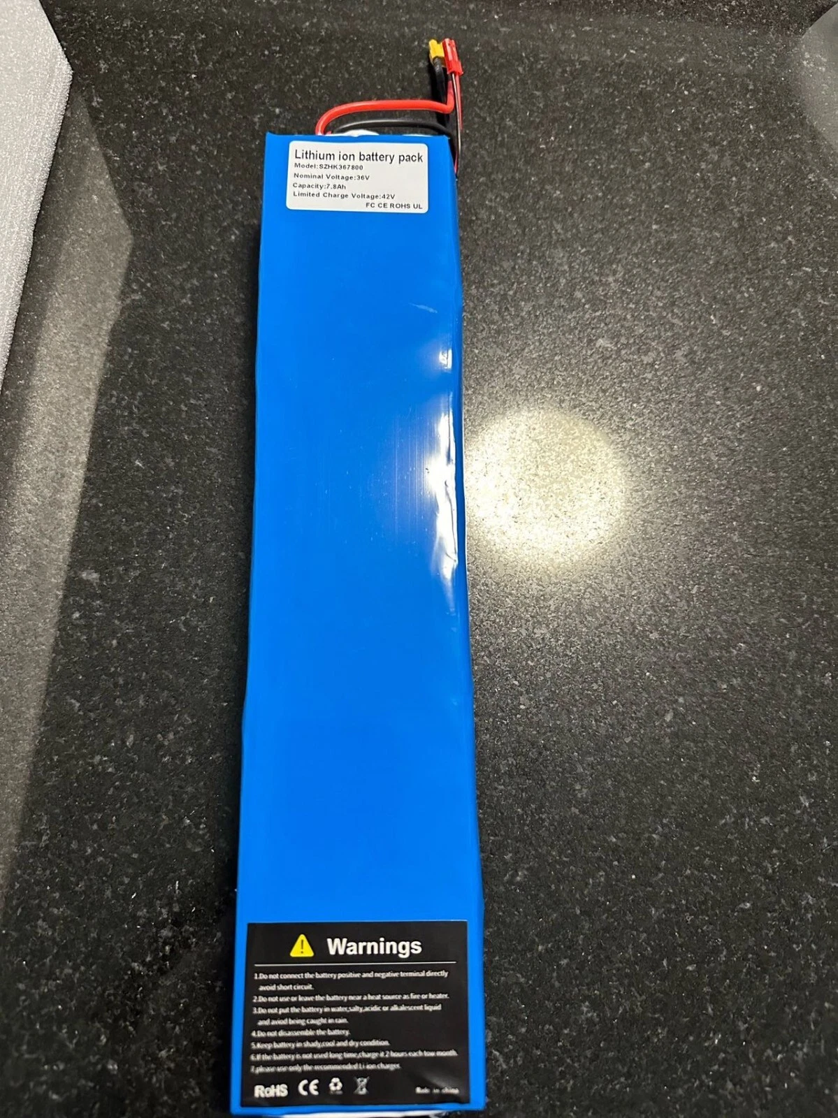 36V 7.8Ah lithium-ion battery pack for XiaoMi Segway electric scooter