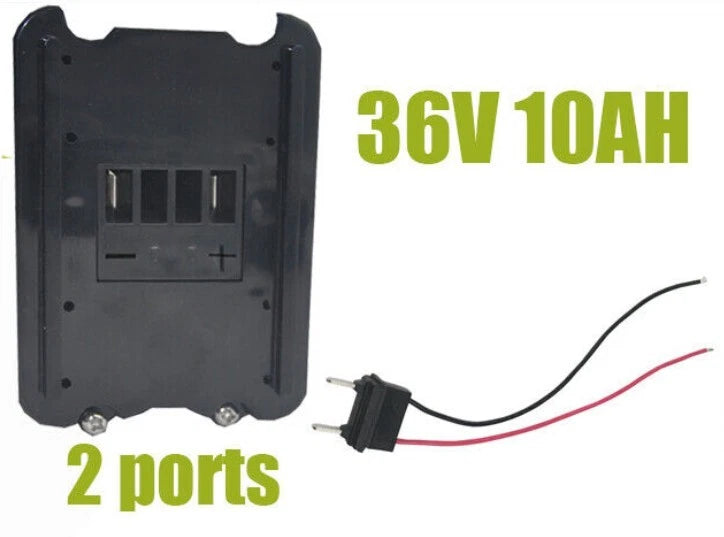 36v 10ah silver fish battery Lithium Battery pack for ebike 2 ports